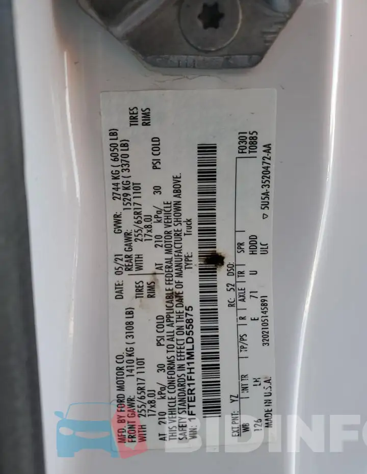 1FTER1FH1MLD55875 Photo# 12
