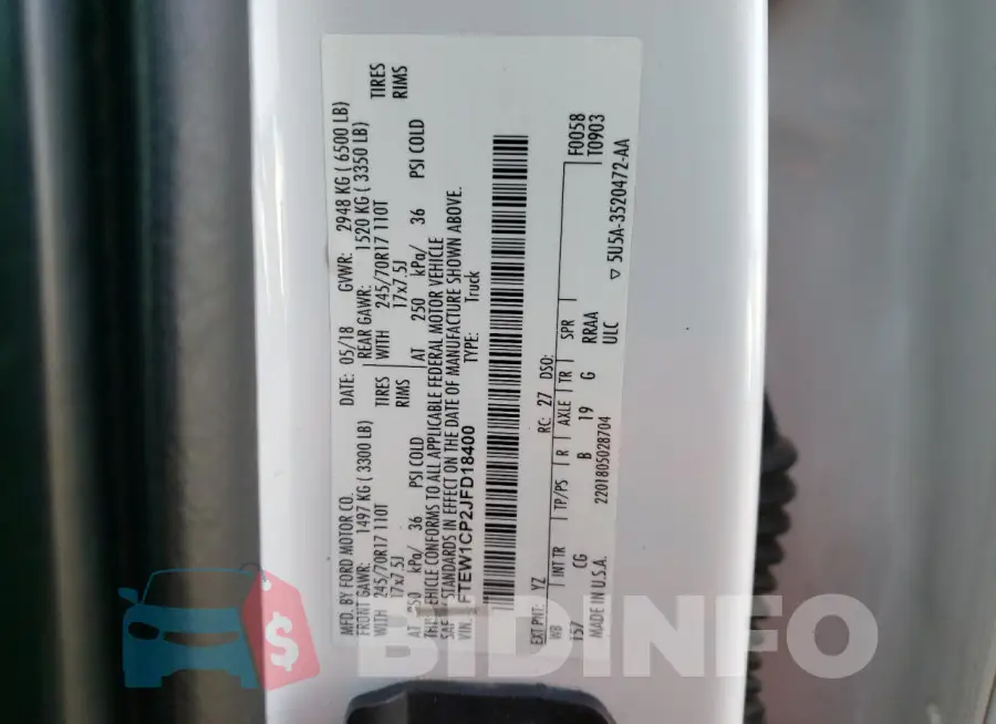 1FTEW1CP2JFD18400 Photo# 12