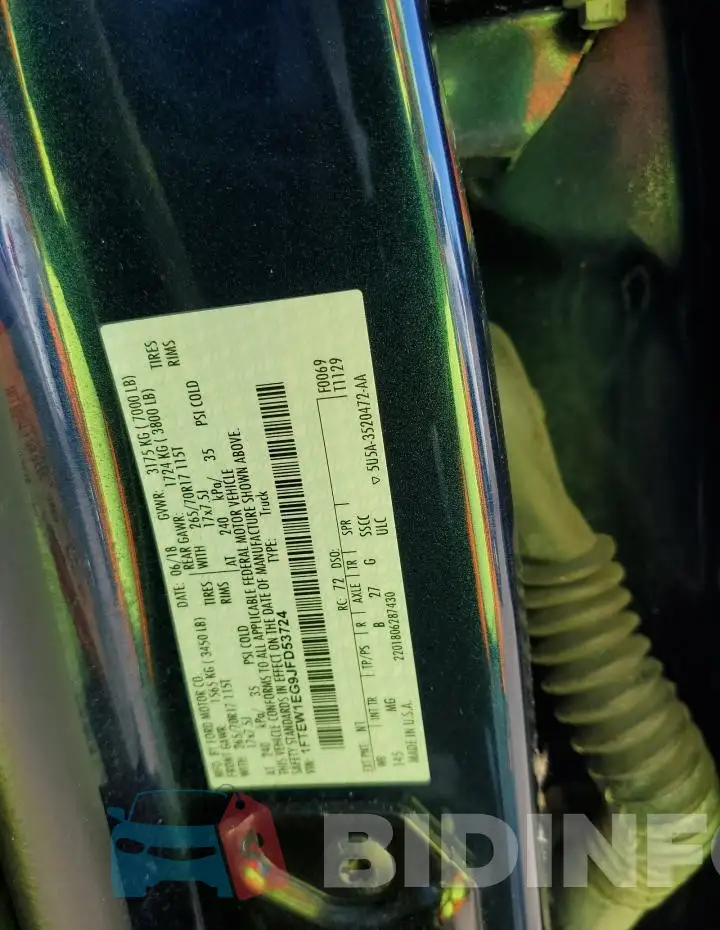 1FTEW1EG9JFD53724 Photo# 13
