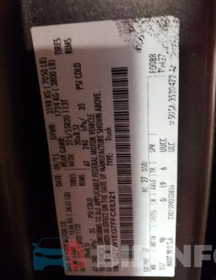 1FTFW1EG7FFC88321 Photo# 12