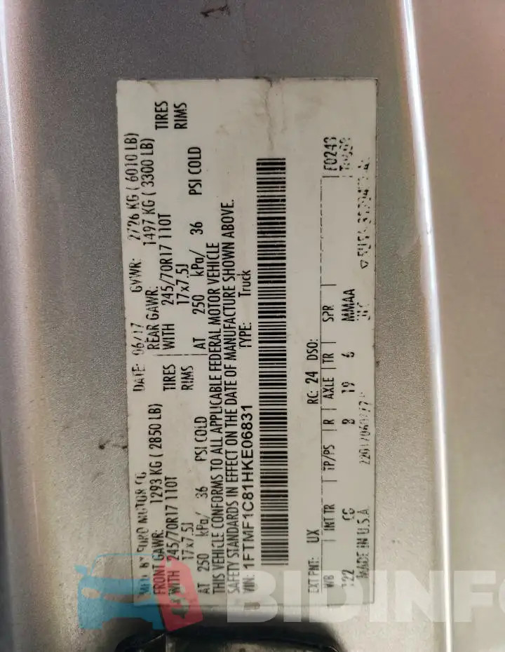 1FTMF1C81HKE06831 Photo# 12