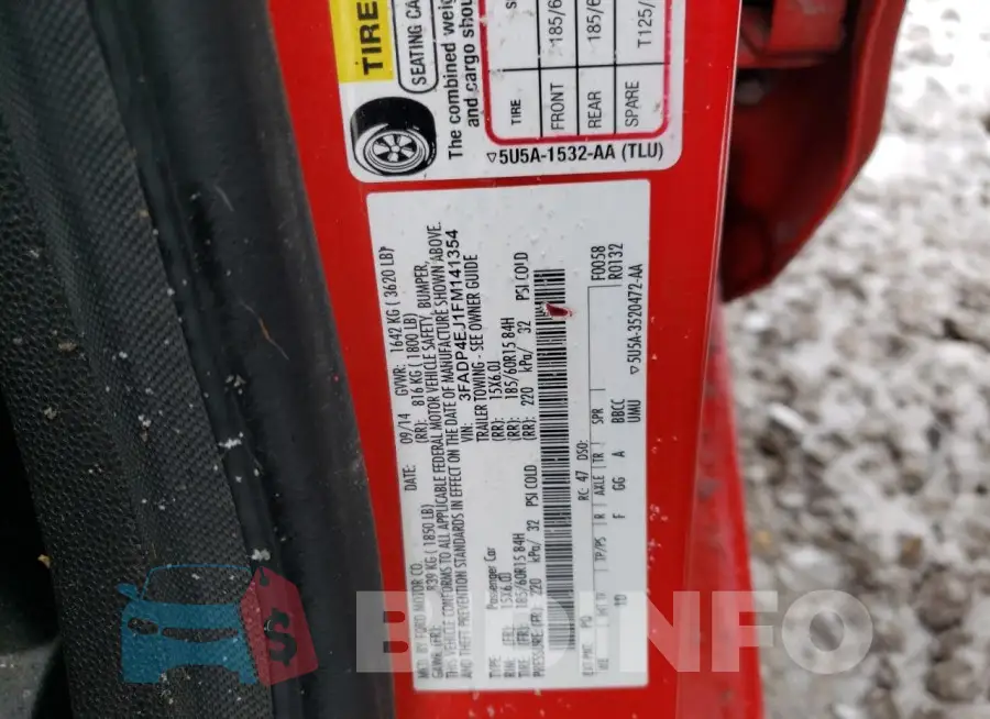 3FADP4EJ1FM141354 Photo# 12