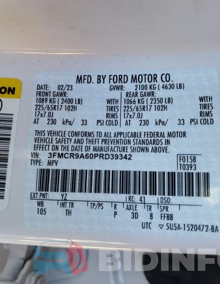 3FMCR9A60PRD39342 Photo# 12