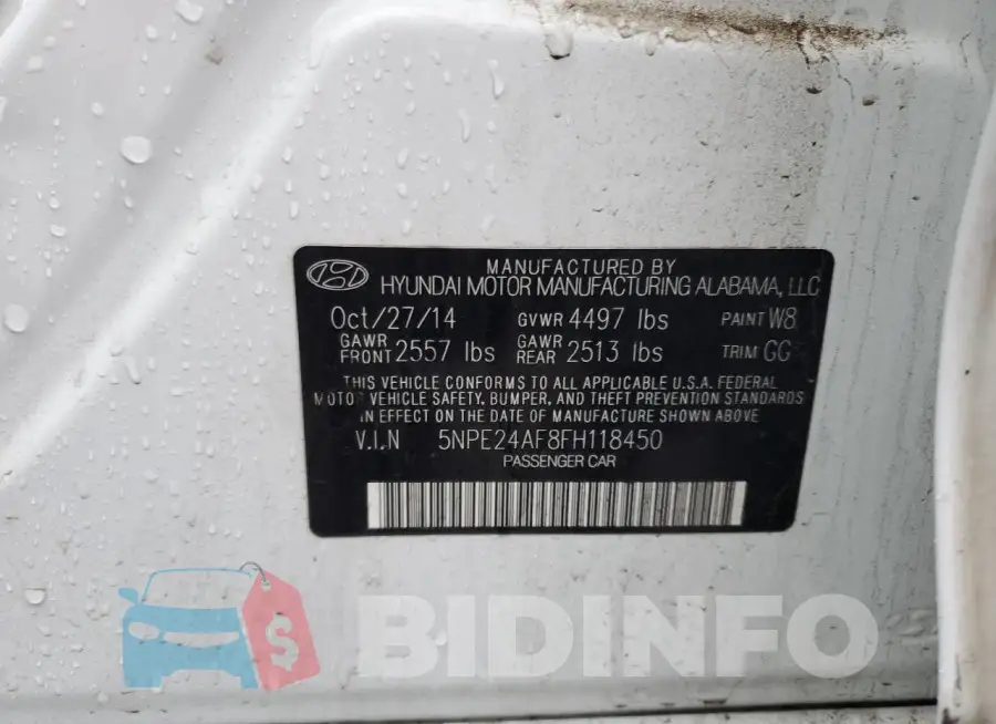 5NPE24AF8FH118450 Photo# 12