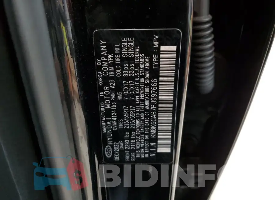 KM8K6CAB7PU997666 Photo# 12