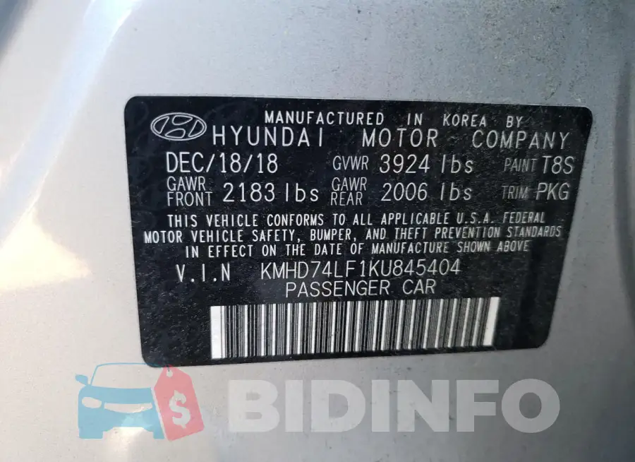 KMHD74LF1KU845404 Photo# 12