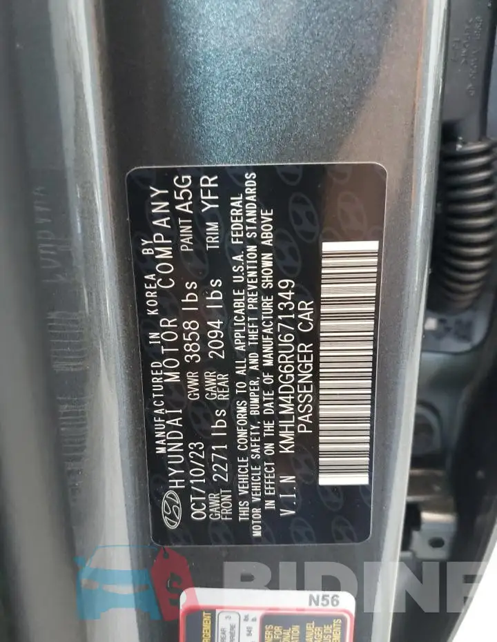 KMHLM4DG6RU671349 Photo# 12