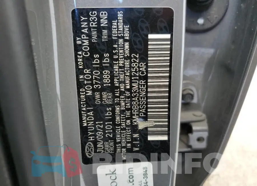 KMHRB8A33MU125822 Photo# 12