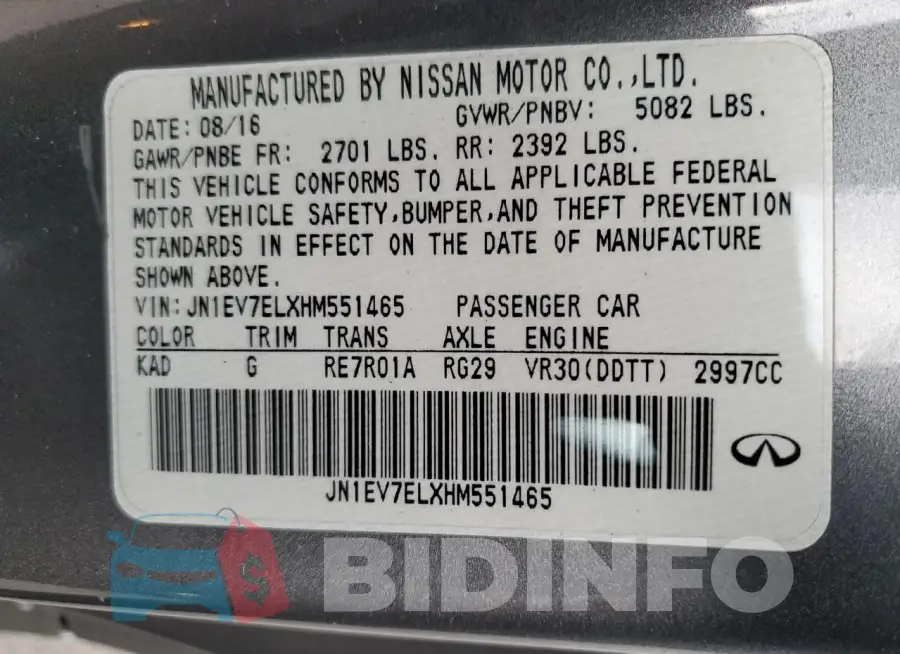 JN1EV7ELXHM551465 Photo# 12