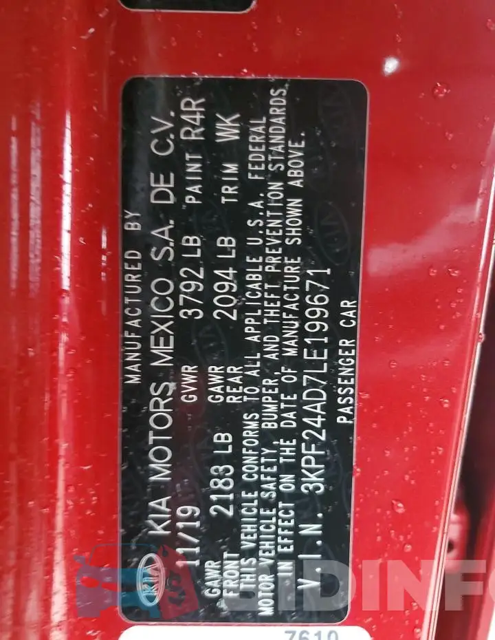 3KPF24AD7LE199671 Photo# 12