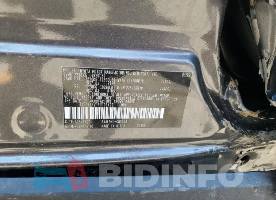 4T3D6RFV1PU108429 Photo# 13