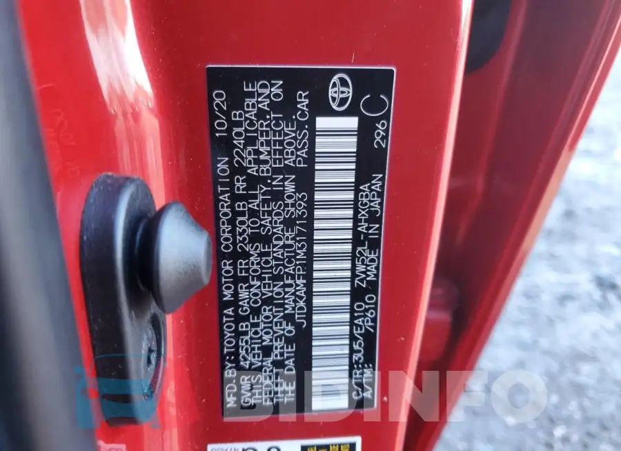 JTDKAMFP1M3171393 Photo# 12