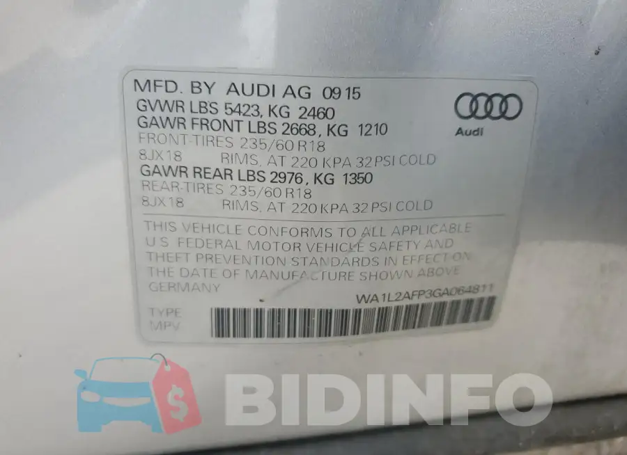 WA1L2AFP3GA064811 Photo# 12