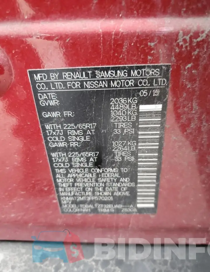 KNMAT2MT3FP570201 Photo# 13