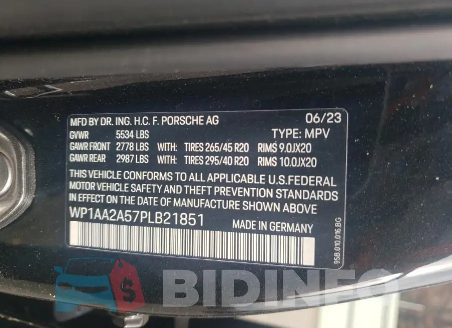 WP1AA2A57PLB21851 Photo# 13