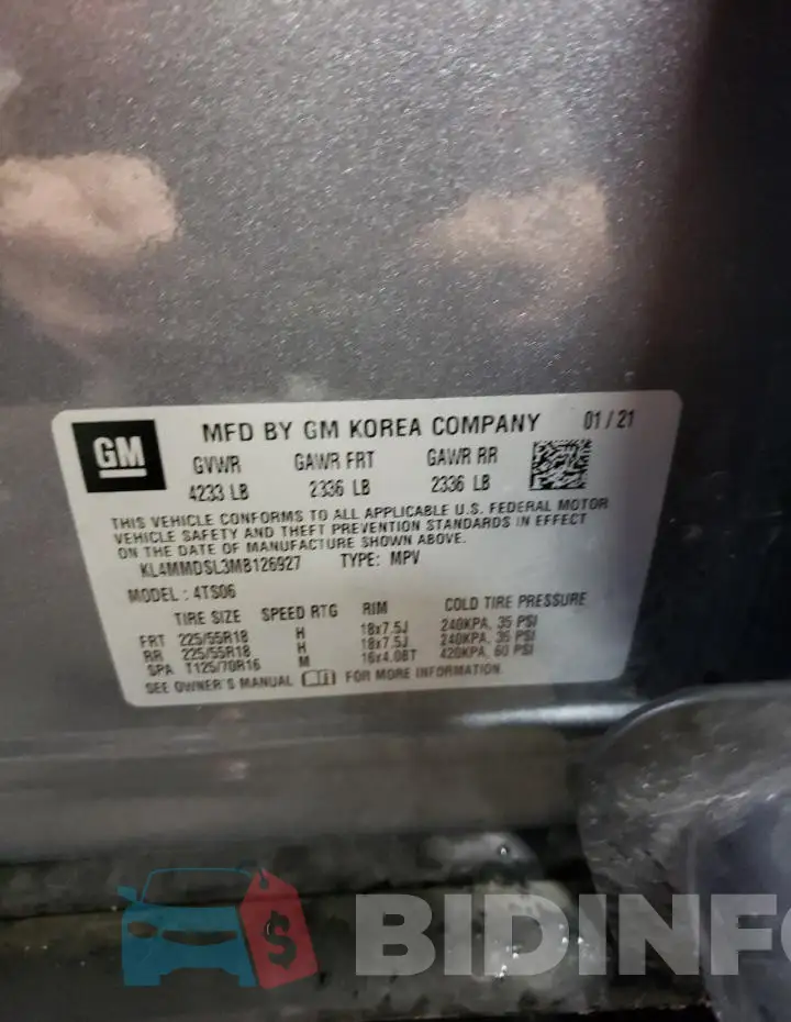 KL4MMDSL3MB126927 Photo# 12
