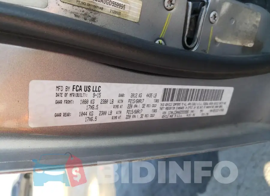 1C4NJCBA0GD559996 Photo# 14