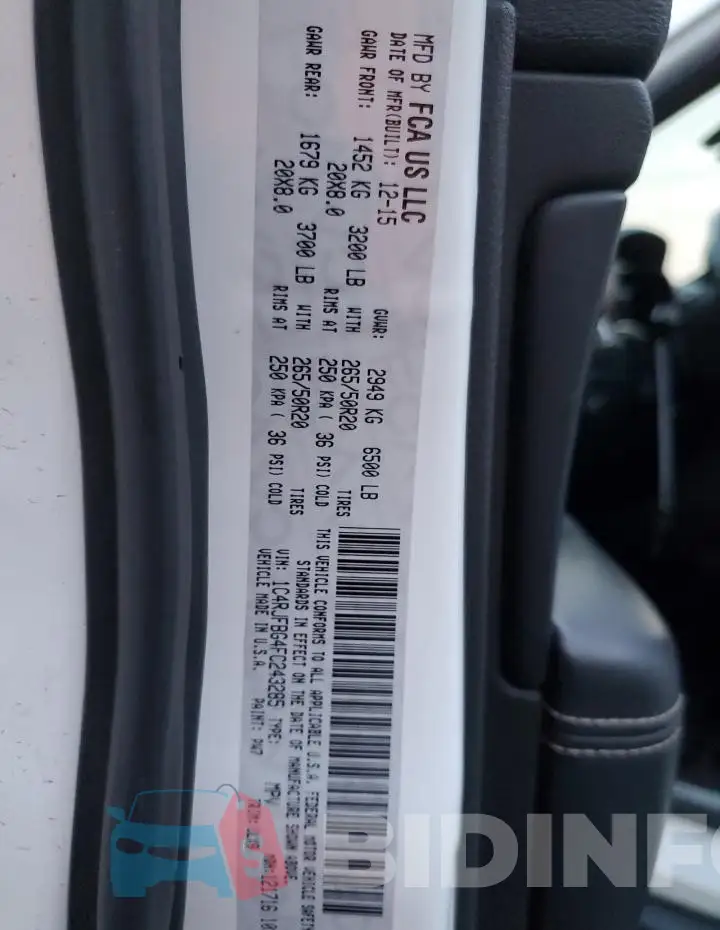 1C4RJFBG4FC243285 Photo# 14