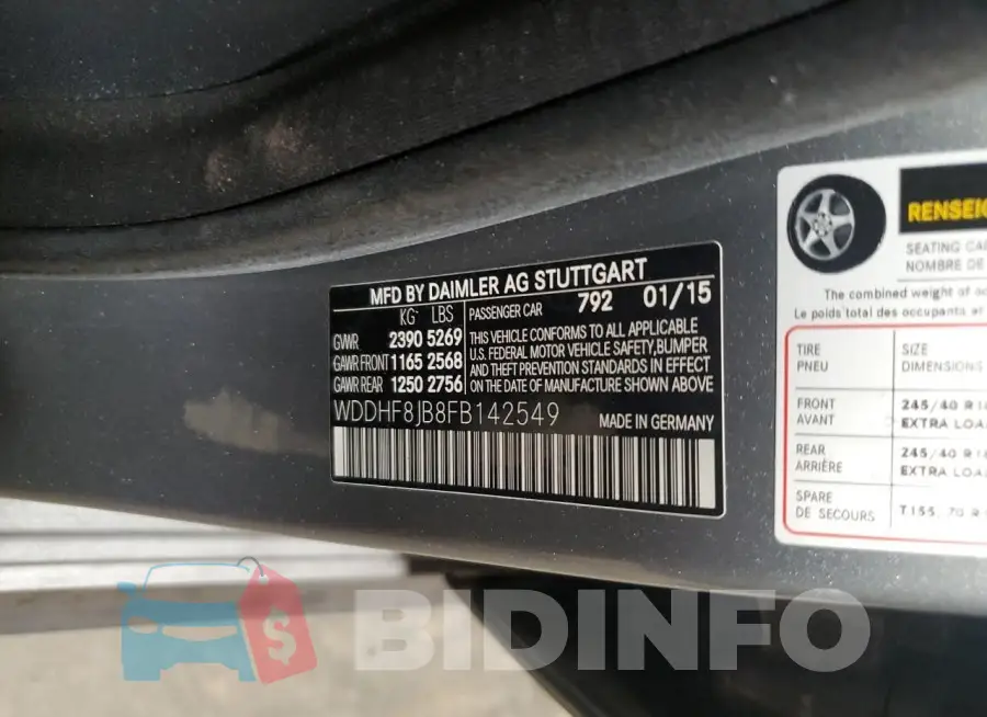 WDDHF8JB8FB142549 Photo# 12