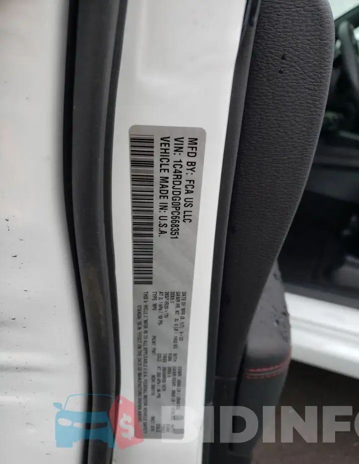 1C4RDJDG0PC668351 Photo# 14