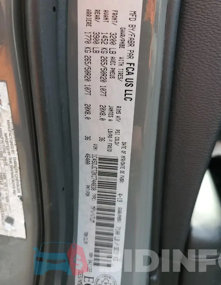 1C4SDJCT2KC744838 Photo# 13