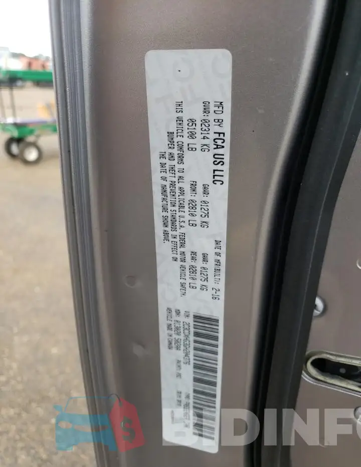 2C3CDXHG3GH204376 Photo# 12