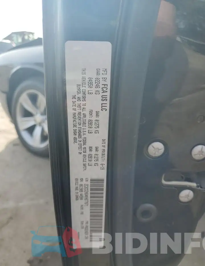 2C3CDZAG4KH677671 Photo# 13