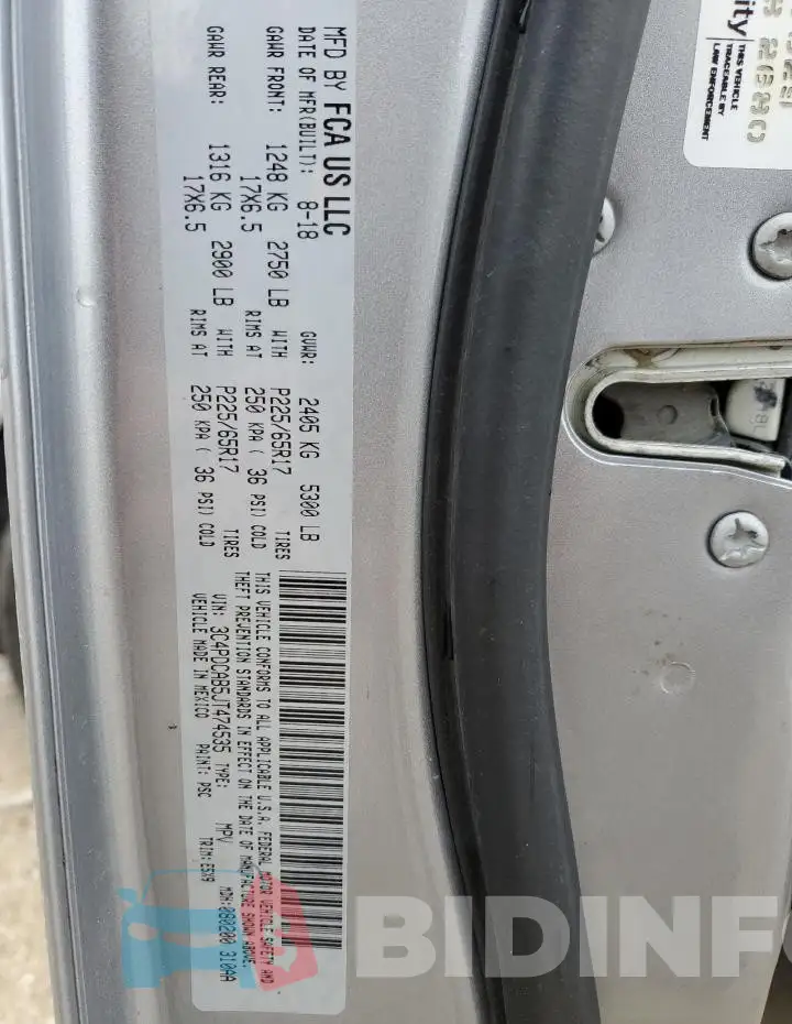 3C4PDCAB5JT474535 Photo# 14