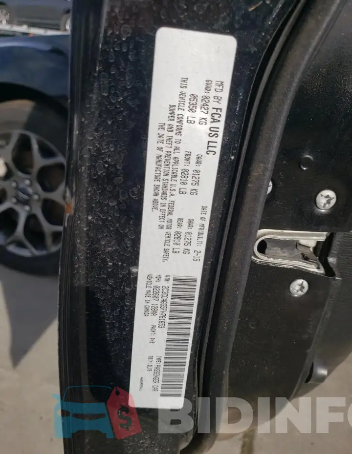 2C3CCAGG5FH781653 Photo# 12