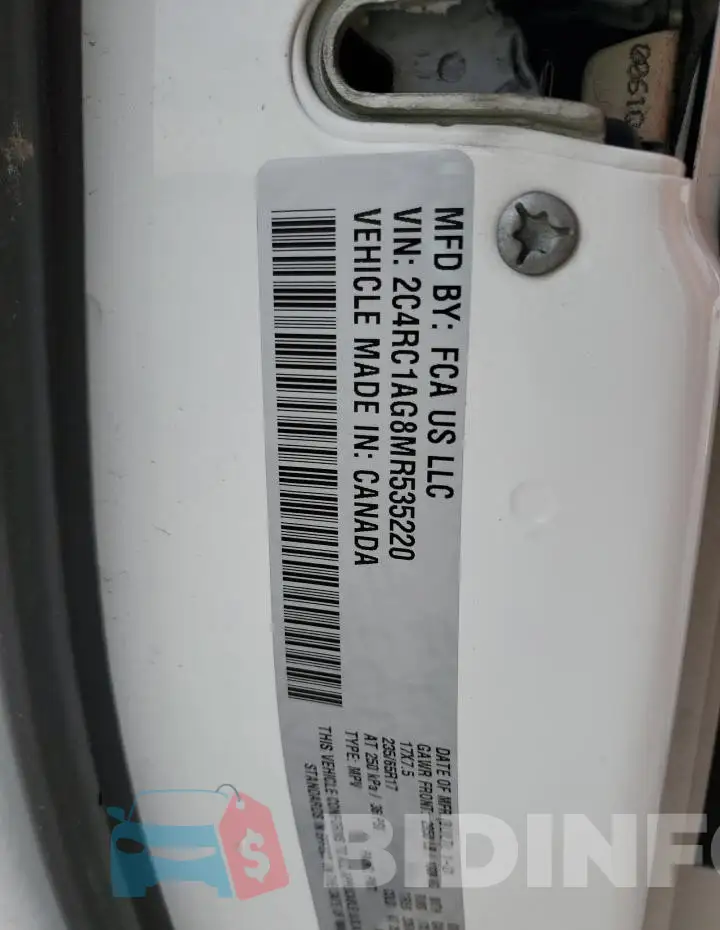 2C4RC1AG8MR535220 Photo# 13