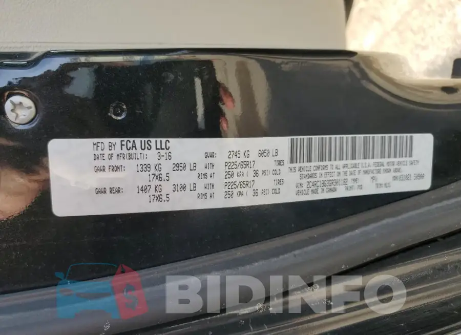2C4RC1BG3GR301182 Photo# 13