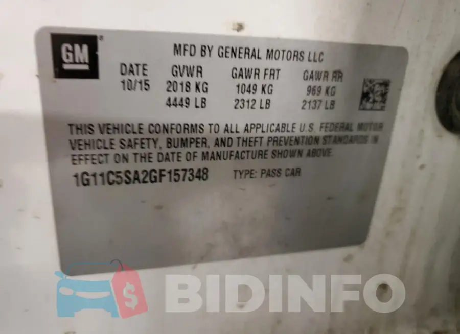 1G11C5SA2GF157348 Photo# 12