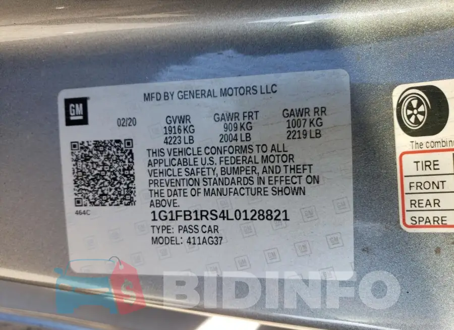 1G1FB1RS4L0128821 Photo# 12