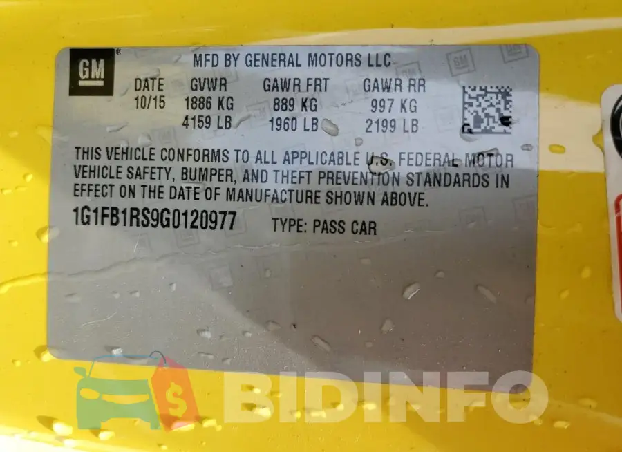 1G1FB1RS9G0120977 Photo# 12
