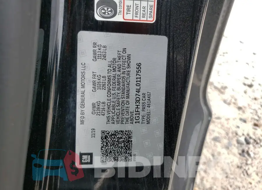 1G1FH3D74L0117556 Photo# 12