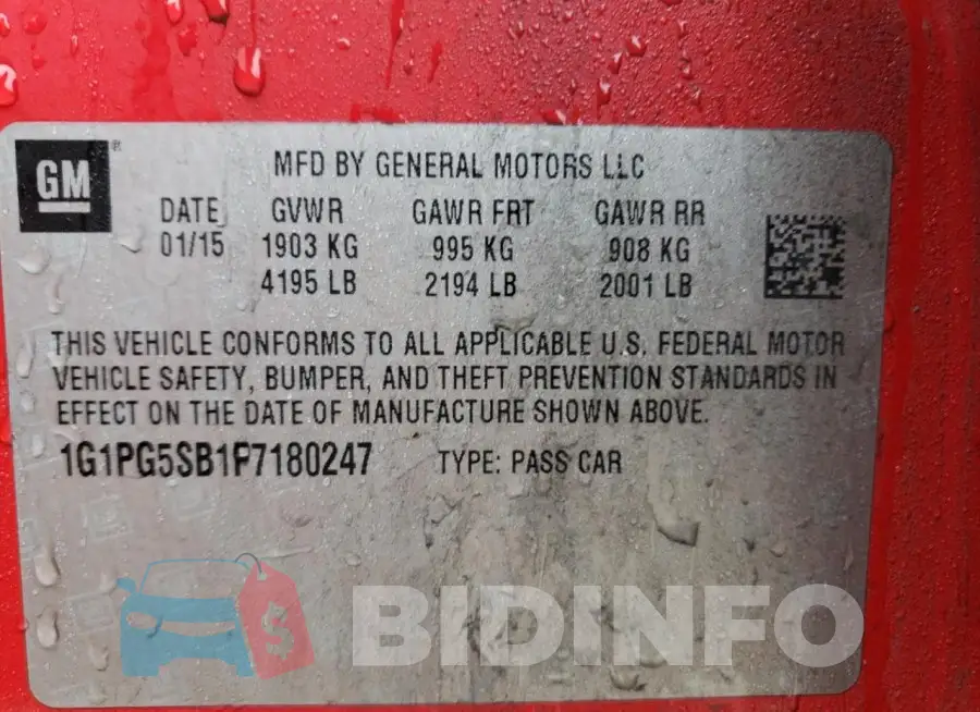 1G1PG5SB1F7180247 Photo# 12