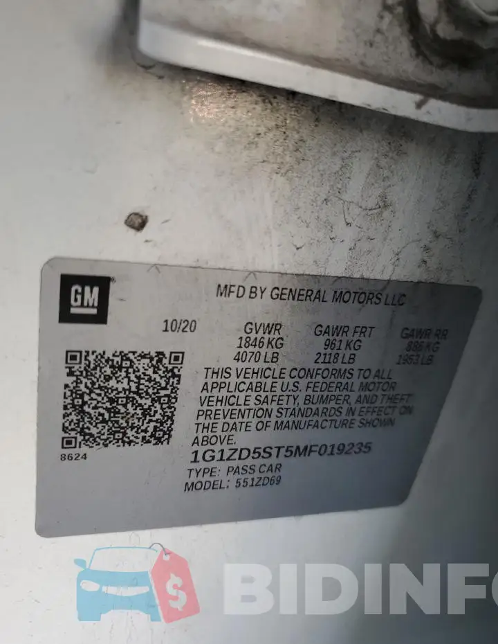1G1ZD5ST5MF019235 Photo# 12