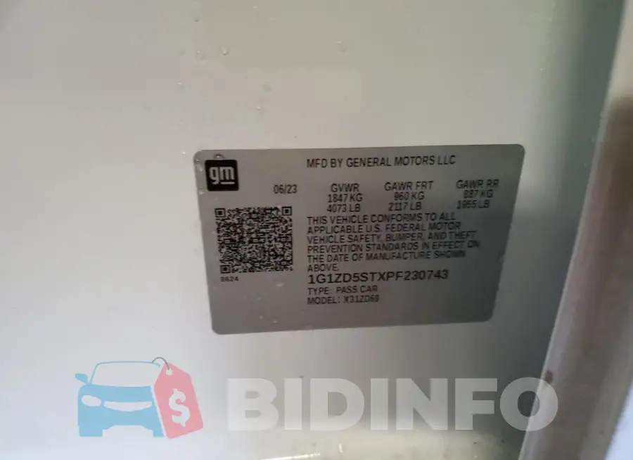 1G1ZD5STXPF230743 Photo# 13