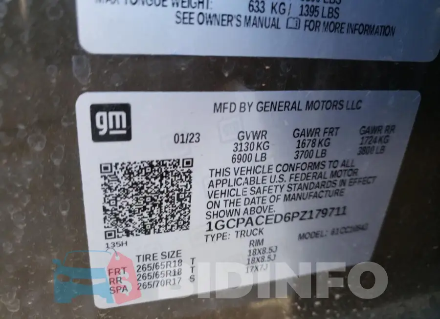 1GCPACED6PZ179711 Photo# 12