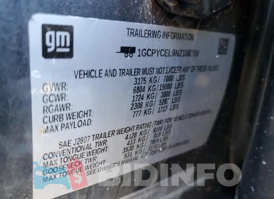1GCPYCEL9NZ188709 Photo# 12