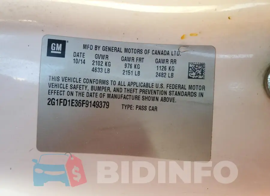 2G1FD1E36F9149379 Photo# 12