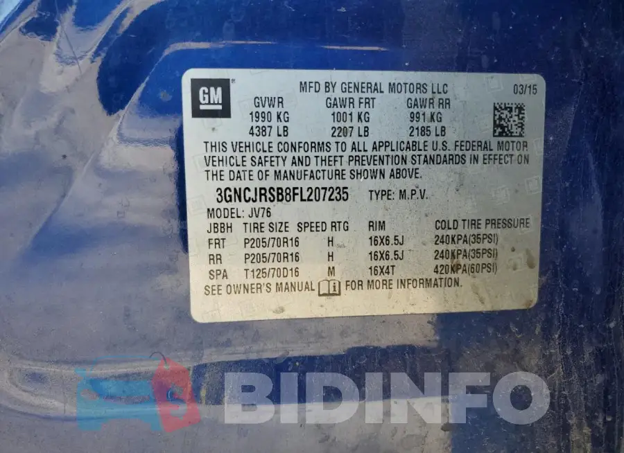 3GNCJRSB8FL207235 Photo# 13