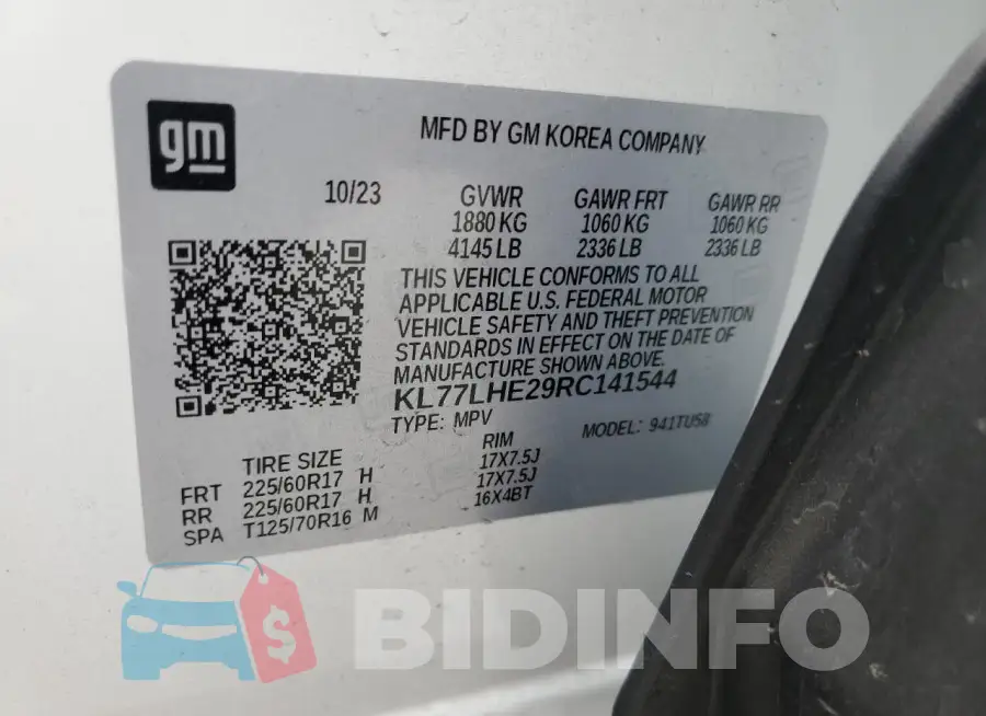 KL77LHE29RC141544 Photo# 14