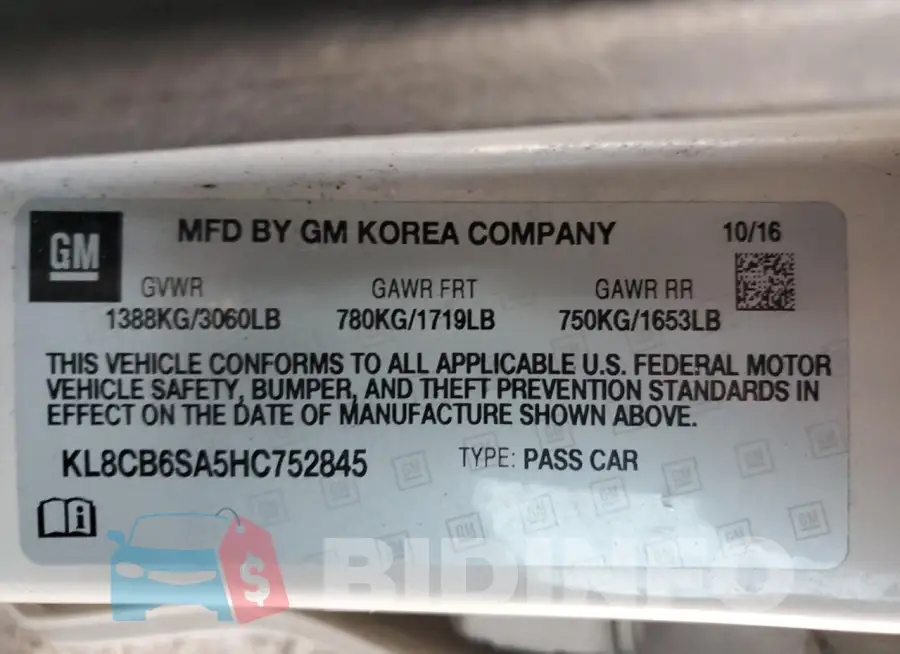 KL8CB6SA5HC752845 Photo# 12