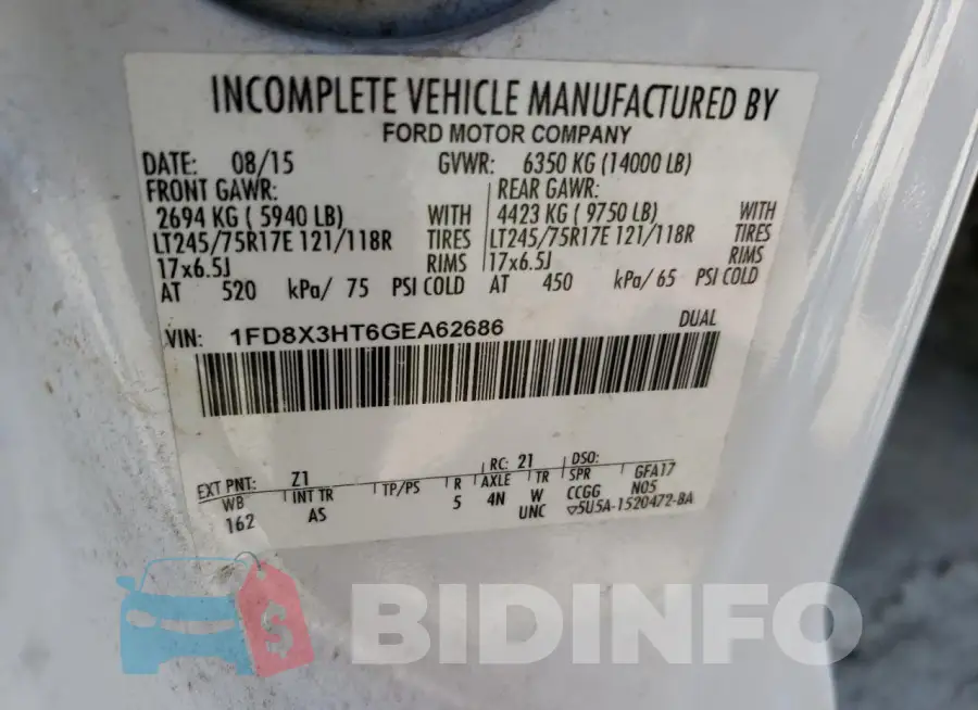 1FD8X3HT6GEA62686 Photo# 10