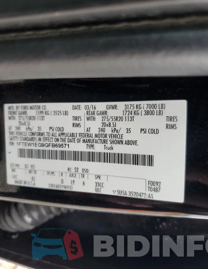 1FTEW1EG9GFB69571 Photo# 12
