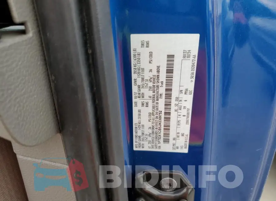 1FTEX1CB5JKC69752 Photo# 13