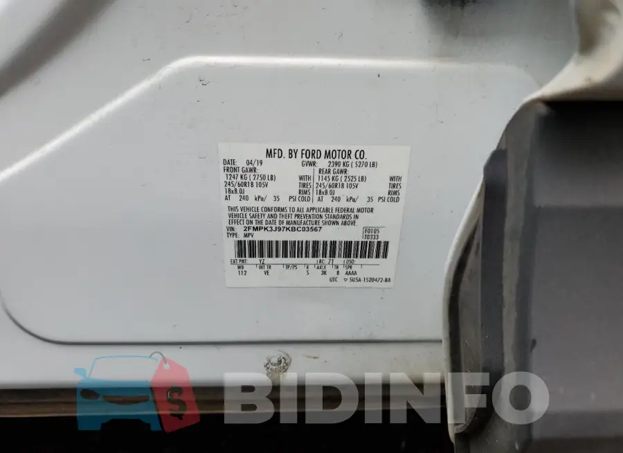 2FMPK3J97KBC03567 Photo# 13