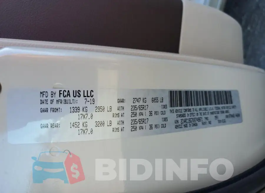 2C4RC1BG7KR749871 Photo# 14