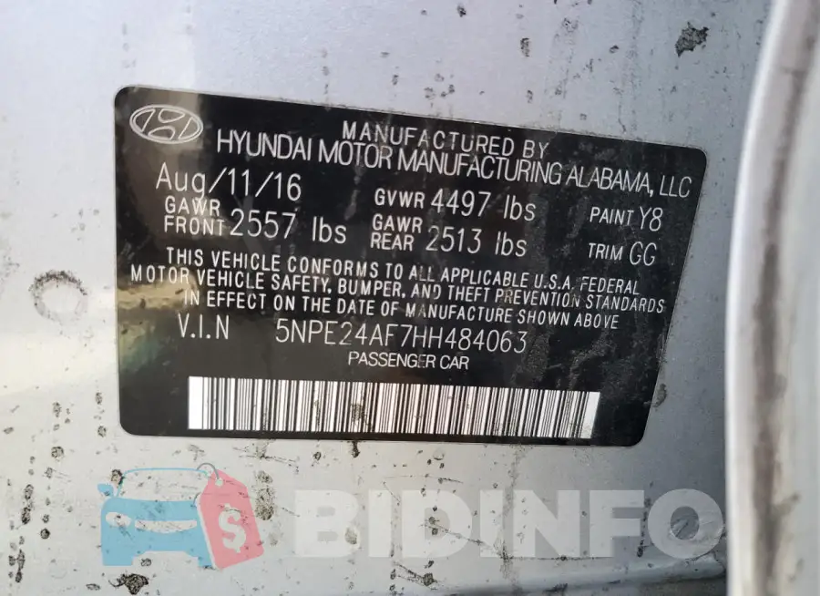 5NPE24AF7HH484063 Photo# 12